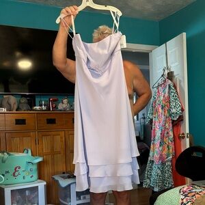 David's Bridal Light Purple Gown
